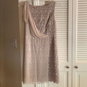 Ann Taylor Nude Silk Dress